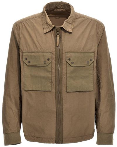 C.P. Company Mid Layer Casual Jackets, Parka - Green