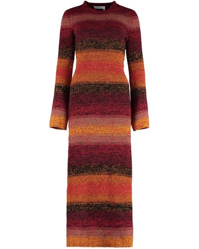 Chloé Cashmere Sweater-dress - Red