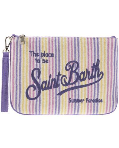 Mc2 Saint Barth Parisienne - Clutch Bag With Wrist Loop - Purple