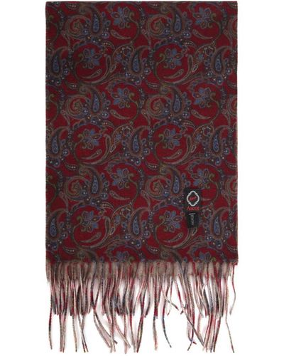 Ascot Wool Paisley Scarf Accessories - Purple