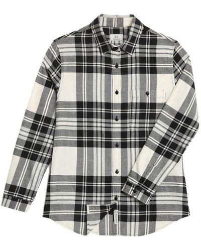 Woolrich Light Flannel Check - Gray