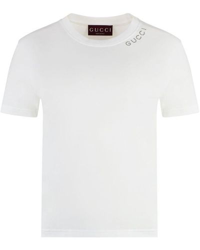 Gucci Cotton Crew-Neck T-Shirt - White