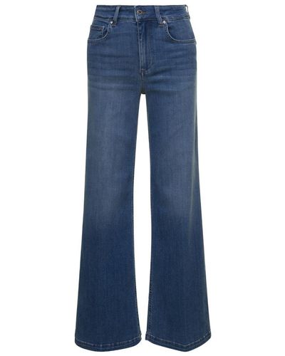 Liu Jo Denim Mid-Rise Flared Jeans - Blue