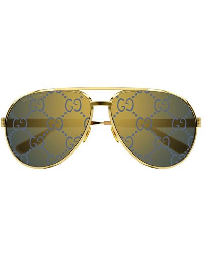 Gucci GG1513S Linea Lettering Sunglasses - Green