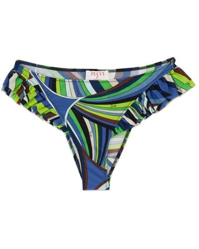 Emilio Pucci Bikini Briefs With Logo - Green