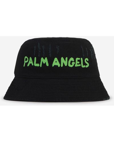 Palm Angels Fisherman Hat Logo - Green