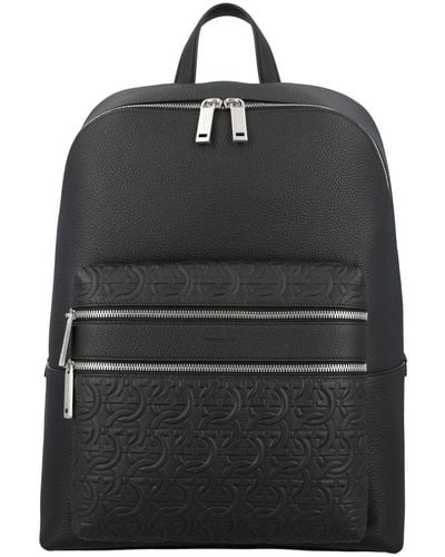 Ferragamo Leather Backpack - Black