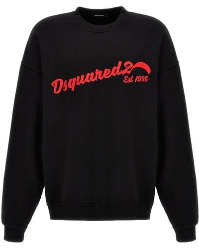 DSquared² Logo Sweatshirt Jumper, Cardigans - Black