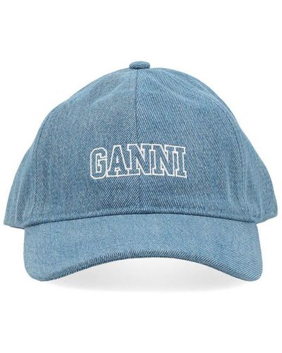 Ganni Baseball Cap - Blue
