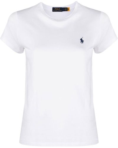 Polo Ralph Lauren Wimbledon Logo-embroidered Cotton T-shirt - White