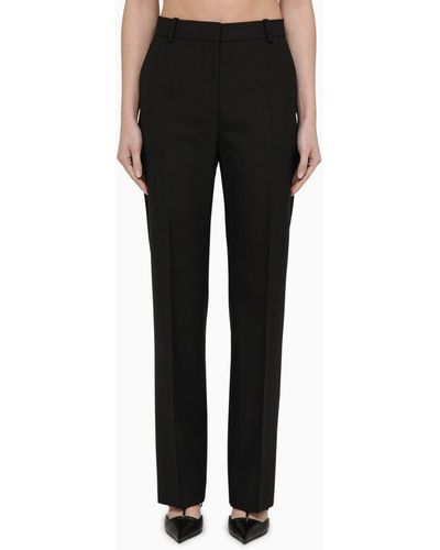 Calvin Klein Blend Regular Trousers - Black