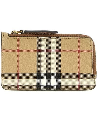 Burberry Somerset Wallets, Card Holders - Natural