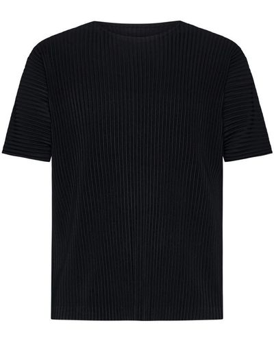 Homme Plissé Issey Miyake Homme Plisse Issey Miyake T-shirts And Polos - Black