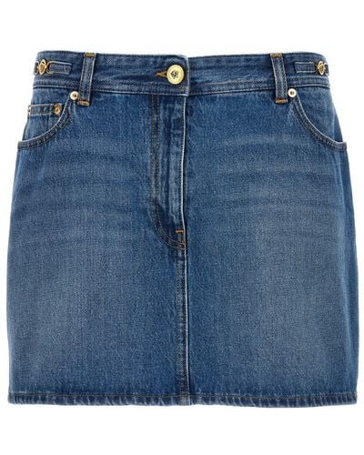 Versace Denim Mini Skirt Skirts - Blue