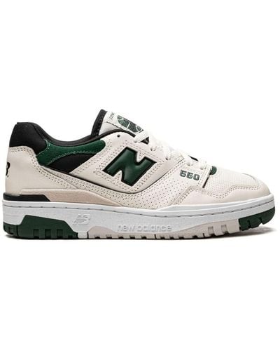 New Balance '550' Leather Panel Design Sneakers - White