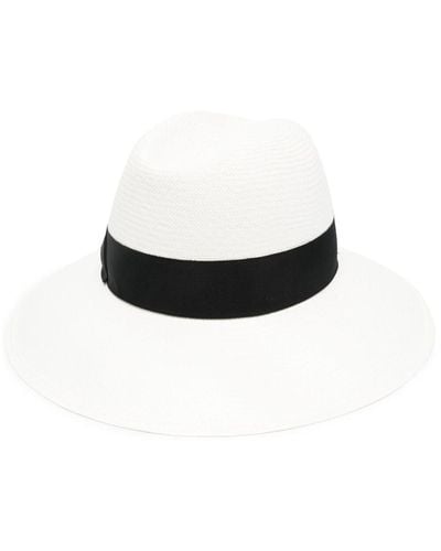 Borsalino Claudette Straw Panama Hat - White