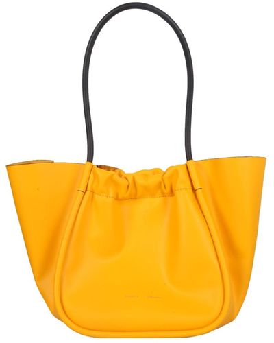 Proenza Schouler Large Ruched Tote Bag - Orange