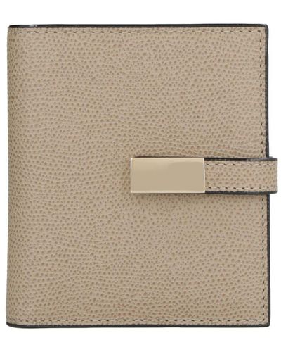 Valextra Leather Wallet - Natural