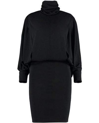 Saint Laurent Oversize Jersey Dress - Black