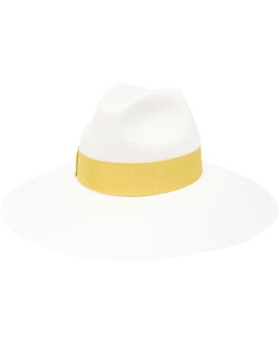 Borsalino Sophie Straw Panama Hat - Yellow