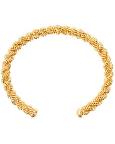 FEDERICA TOSI 'grace' Texturized Bracelet In 18k Gold-plated Bronze Woman - Metallic