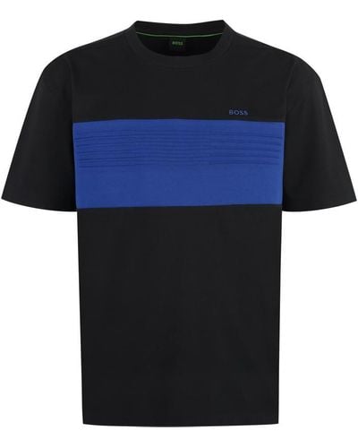 BOSS Cotton Crew-neck T-shirt - Black