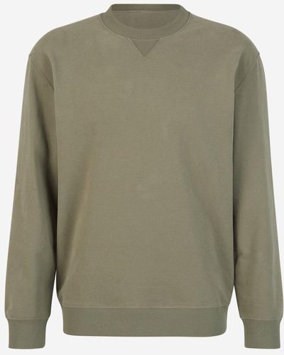 Brunello Cucinelli Cotton Crewneck Sweatshirt - Green