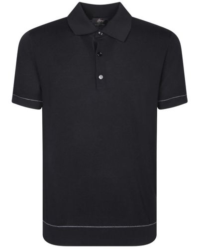 Brioni Sea Island Polo Shirt - Black