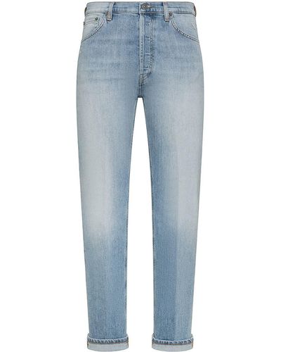 Dondup Icon Regular Fit Cotton Jeans - Blue