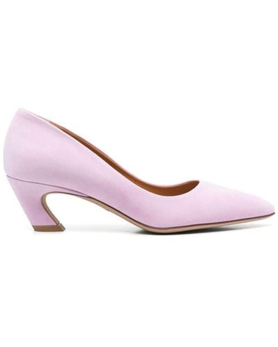 Chloé Oli Leather Court Shoes - Pink