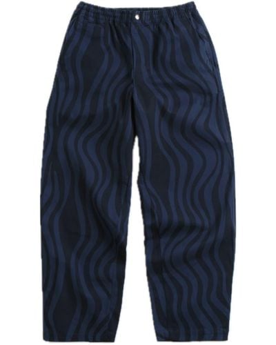 Parra Flowing Stripes Pants - Blue