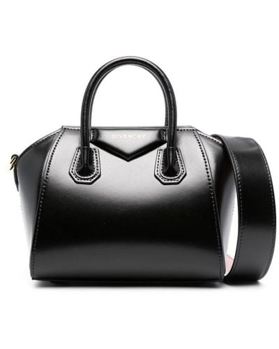 Lemaire Antigona Mini Leather Tote Bag - Black