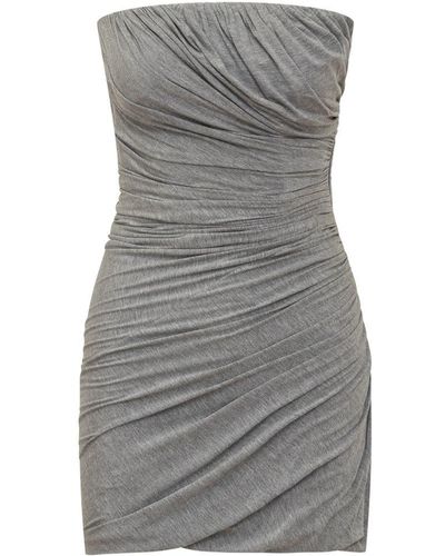 The Attico Mini Jersey Dress - Gray