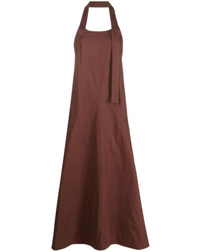 Studio Nicholson Halter Neck Dress Clothing - Brown