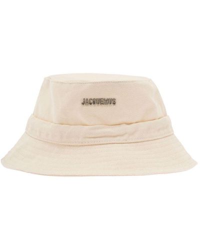 Jacquemus 'le Bob Gadjo' Bucket Hat In Cotton Man - Natural