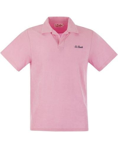 Mc2 Saint Barth Jeremy - Cotton Terry Polo Shirt - Pink