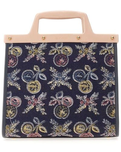 Etro Love Trotter Bag Small - Blue