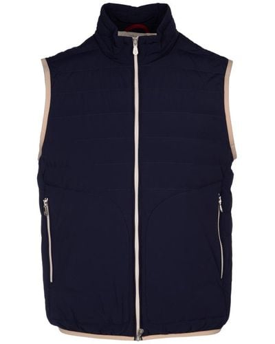 Brunello Cucinelli Jackets And Vests - Blue