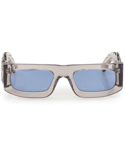 Evangelisti Sunglasses With Flames - Blue