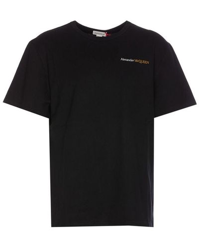 Alexander McQueen Embroidered T-Shirt - Black