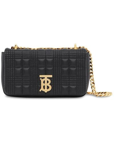 Burberry Quilted Leather Lola Mini Bag - Black