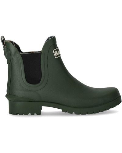 Barbour Wilton Olive Green Chelsea Boot