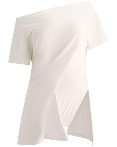 Courreges Boat-Neck Mini Dress - White