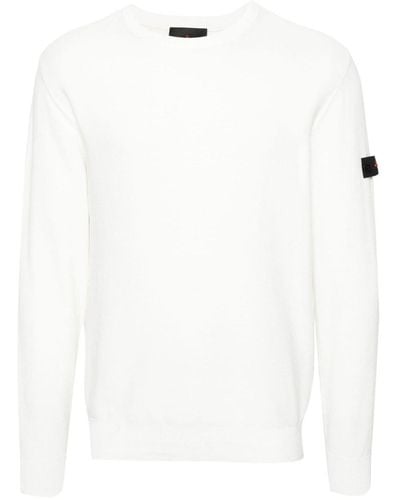 Peuterey Cotton Crewneck Sweater - White