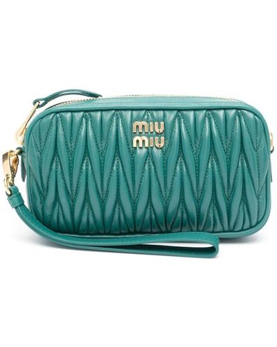 Miu Miu Matelassé Leather Clutch Bag