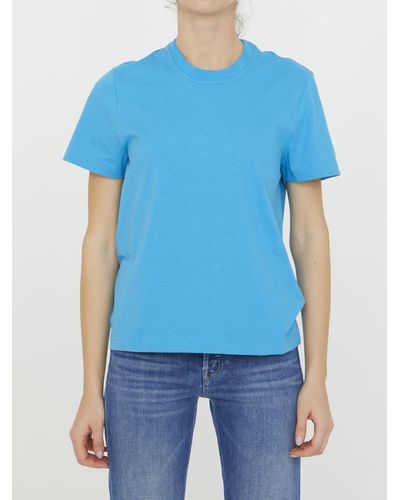 Bottega Veneta Turquoise Cotton T-shirt - Blue
