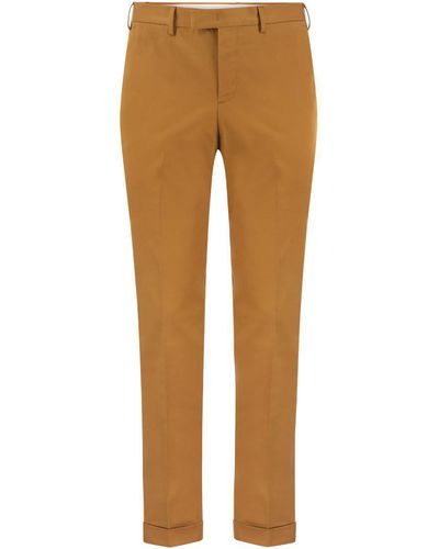 PT Torino Master-fit Cotton Pants - Brown