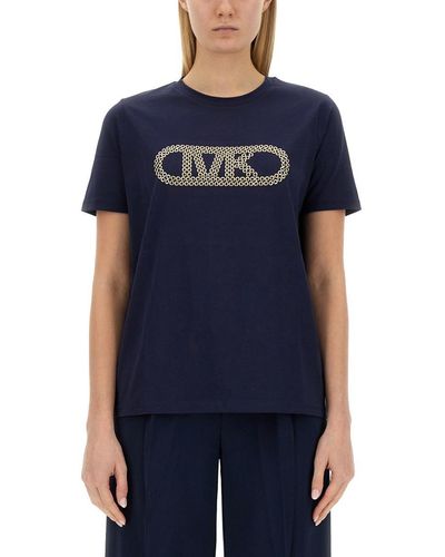 Michael Kors T-shirt With Logo - Blue