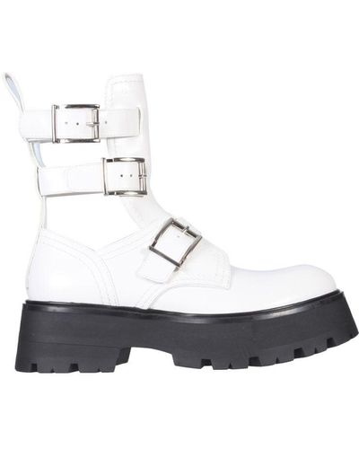 Alexander McQueen Rave Boots - White