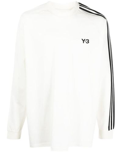 Y-3 Long-sleeved Cotton T-shirt - White